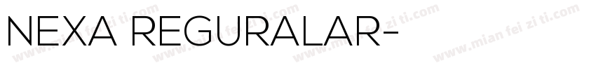 NEXA REGURALAR字体转换